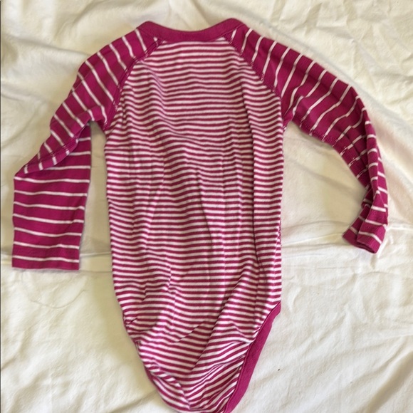 HannaAnderson Bodysuit Set - Pink and Gray Stripes - Picture 5 of 5